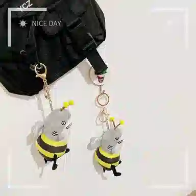 雄俊 搞怪鲨家帮 鲨鱼鲨雕鲨叉挂饰 玩偶 毛绒挂件