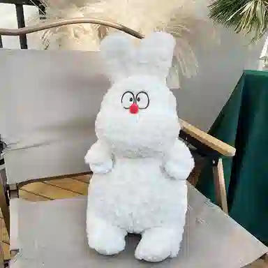 雄俊 可爱萌系慵懒的小动物 大鼻子狗白兔小猫小龙狐狸熊布娃娃 玩偶 毛绒公仔