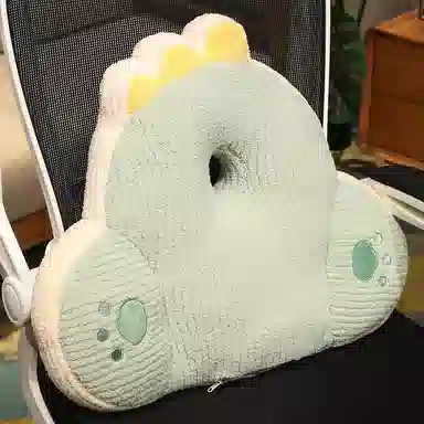 雄俊 抽条绒简约卡通动物靠垫 靠背 软包 玩偶周边