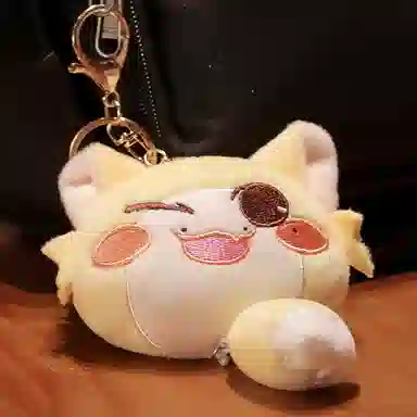雄俊 卡通磁吸动物背包挂饰  可爱呆萌小熊书包装饰 萌宠猫咪包包挂件 狗狗钥匙扣 萌宠狗狗 玩偶 毛绒挂件