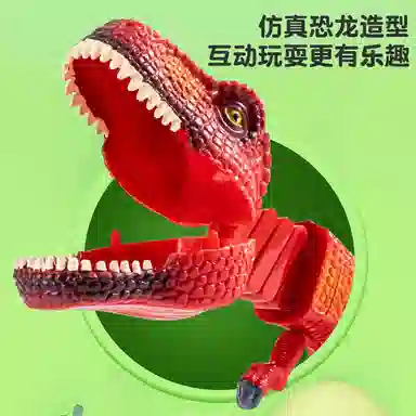雄俊 逗你开心没商量 咬手鲨鱼恐龙弹簧枪 玩具
