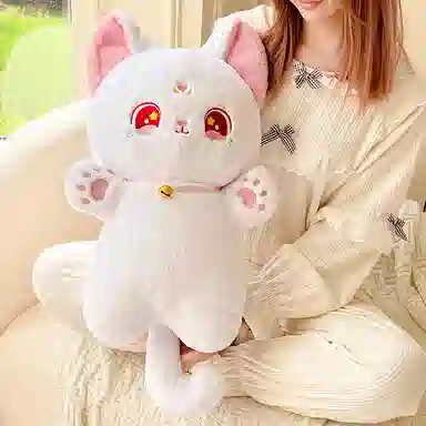 雄俊 可爱猫咪布娃娃抱枕 玩偶 毛绒公仔