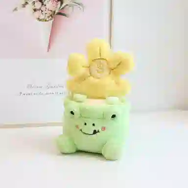 雄俊 有钱花小盆栽摆件 花朵花束 玩偶 毛绒公仔