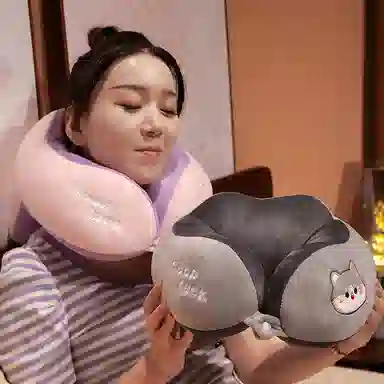 雄俊 哈尼系列午睡枕 趴睡枕抱枕 玩偶周边