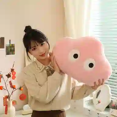 雄俊 软糯云朵抱枕 安抚靠垫 玩偶 毛绒公仔