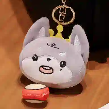 雄俊 卡通磁吸动物背包挂饰  可爱呆萌小熊书包装饰 萌宠猫咪包包挂件 狗狗钥匙扣 萌宠狗狗 玩偶 毛绒挂件