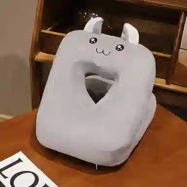雄俊 冰豆豆可拆洗午睡枕 玩偶周边