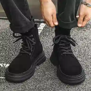 大黄靴 复古百搭 马丁靴 男女同款 黄色