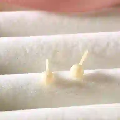 冰心雨 生物瓷圆珠养耳洞全瓷防过敏免摘耳棒小众高级配饰 优质陶瓷生物陶瓷材质 时尚耳钉 男女同款情侣款