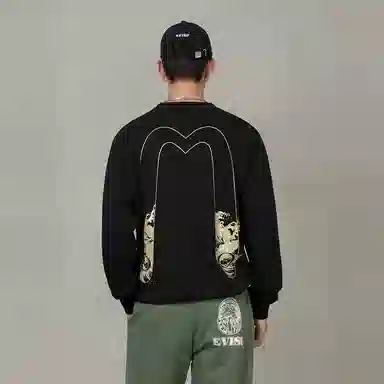 EVISU FW25 Back M Print Pullover