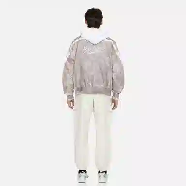 EVISU AW23 Seagull Embroidered Denim Jacket Light Grey