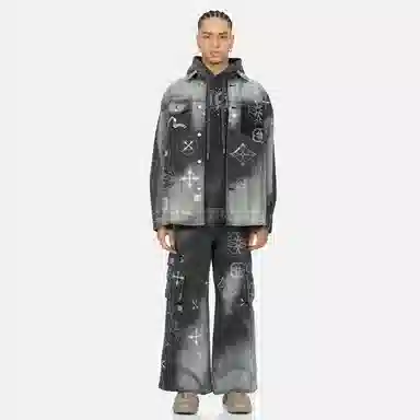 EVISU Denim Jacket Black