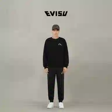 EVISU 2024 Fall Winter Sweatshirt Black