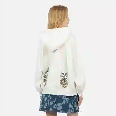 EVISU AW23 Lucky Cat & Daruma Hoodie White