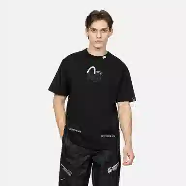 EVISU KURO SS24 Black Tee