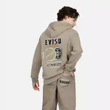 EVISU AW23 Hoodie Khaki