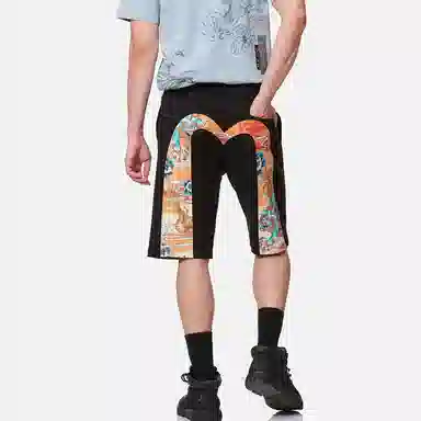 EVISU 23SS Black Shorts