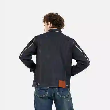 EVISU Seagull Embroidered Denim Jacket