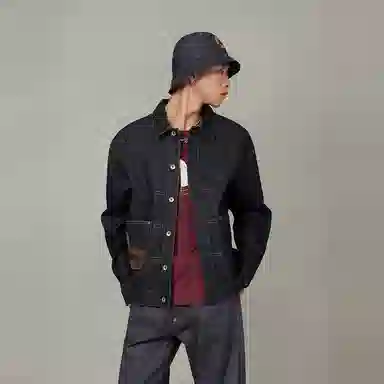 EVISU FW25 Logo Embroidered Denim Jacket