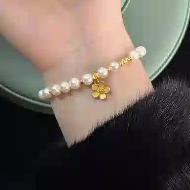 清野集 樱花雨浪漫转运 淡水珍珠 手串 女款