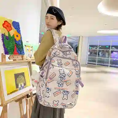 宝琳卡 外出休闲旅行大容量 尼龙 双肩包 男女同款情侣款 多色