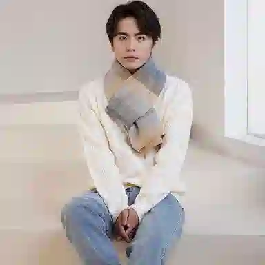 上海故事 新款雅仕风范针织传统精梳工艺舒适温暖优雅多色选择礼盒包装 绵羊毛 围巾 男女同款情侣款