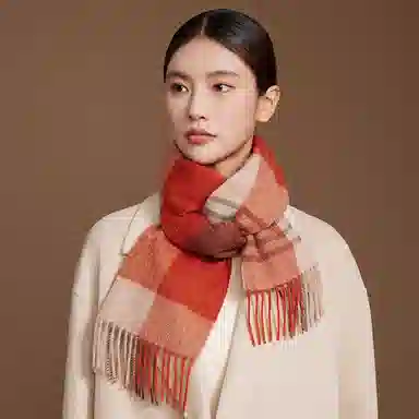 上海故事 秋冬款高品质山羊绒细腻紧密保暖百搭多色选择礼盒包装 绒线围巾 女款