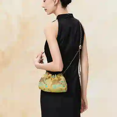 上海故事 新中式国风高级感精致 桑蚕丝 单肩包 女款 多色