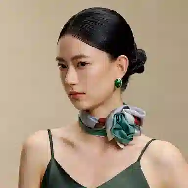 上海故事 真丝印花双面礼盒装 桑蚕丝 丝巾 女款