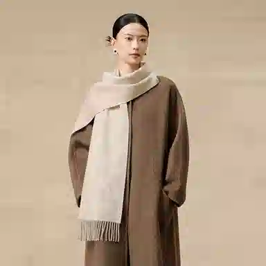 上海故事 提花加厚保暖柔软时尚优雅如梦环影礼盒装 绵羊毛 绒线围巾 女款