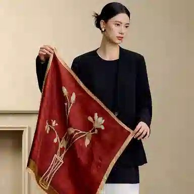 上海故事 真丝印花双面礼盒装 桑蚕丝 丝巾 女款