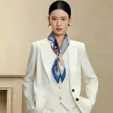 上海故事 真丝双面印花 桑蚕丝 丝巾 男女同款情侣款