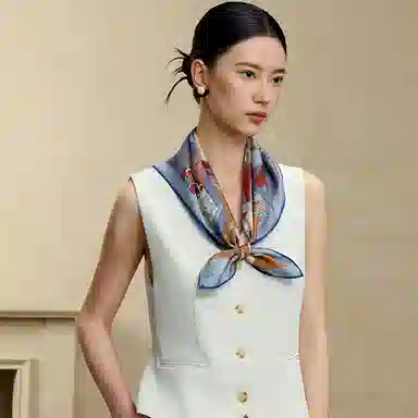 上海故事 真丝双面印花 桑蚕丝 丝巾 男女同款情侣款