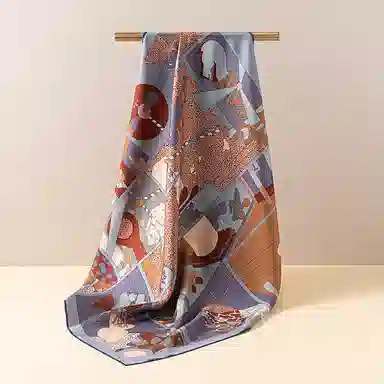 上海故事 真丝双面印花 桑蚕丝 丝巾 男女同款情侣款