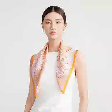 上海故事 繁华之景双面印花真丝中真丝斜纹绸顺滑抗皱亲肤柔软奢华大气 丝巾 女款