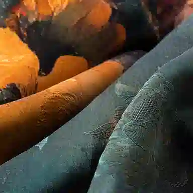 上海故事 香云纱真丝大方巾披肩 桑蚕丝 丝巾 女款