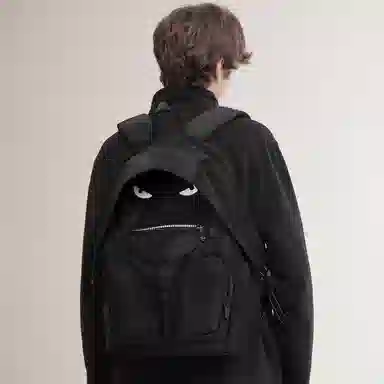 L&M Backpack Black/Olive Green