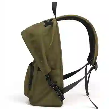 L&M Backpack Black/Olive Green