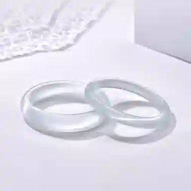 水贝之星 白月光 复古民族风精致轻盈素雅国潮通透清冷古韵气质庄重轻奢闭口手饰 猫眼石 手镯 男女同款情侣款