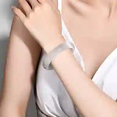 水贝之星 白月光 复古民族风精致轻盈素雅国潮通透清冷古韵气质庄重轻奢闭口手饰 猫眼石 手镯 男女同款情侣款