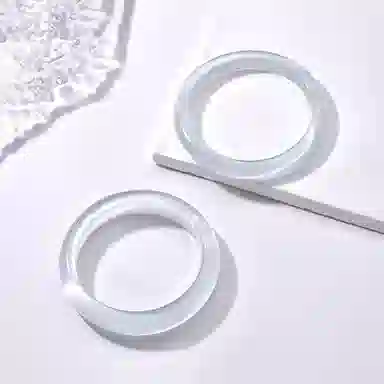 水贝之星 白月光 复古民族风精致轻盈素雅国潮通透清冷古韵气质庄重轻奢闭口手饰 猫眼石 手镯 男女同款情侣款