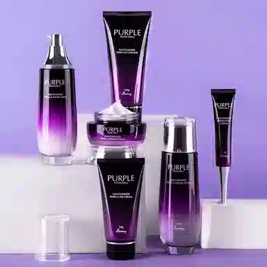 慕斯女孩 烟酰胺紫苏精华皙颜护肤套装 淡纹控油收缩毛孔补水滋润型 六件套