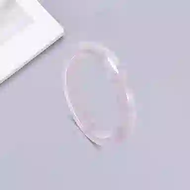 百利金 薰衣草紫 典雅大气复古民族风小众设计莹润冰透素圈闭口 水晶 玉石手镯 男女同款情侣款