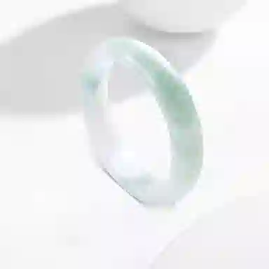 百利金 青山黛翠玉 新中式贵妃镯 古风大气轻奢高级感 清冷飘花国潮民族风 玉髓 玉石手镯 男女同款情侣款