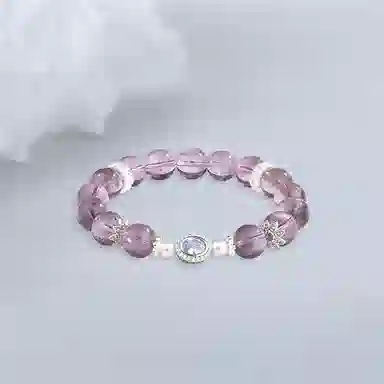 百利金 紫气东来平安转运顺遂纳福国潮复古新中式精致轻奢优雅气质经典百搭小众设计转运#好运 紫水晶 手串 男女同款情侣款