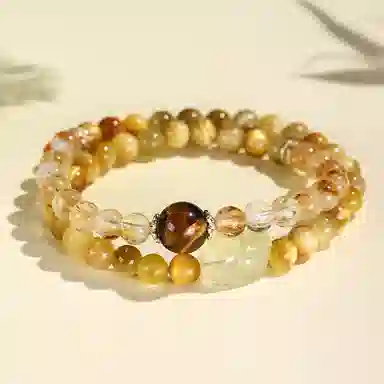 百利金 招财貔貅 国潮复古新中式吉祥顺遂简约精致气质百搭小众设计霸气吞金兽 虎眼石 手串 男女同款情侣款