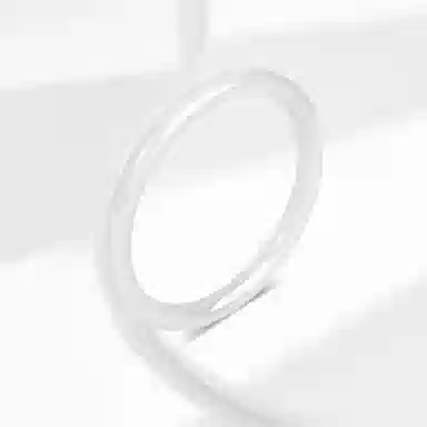 百利金 古风细圆条叮当镯 优雅精致简约百搭轻奢小众国潮新中式汉服旗袍搭配闭口 玉髓 玉石手镯 男女同款情侣款