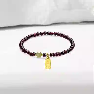 百利金 平安喜乐 国潮复古新中式吉祥纳福精致轻奢时尚百搭小众设计转运珠手饰 琉璃 手串 男女同款情侣款