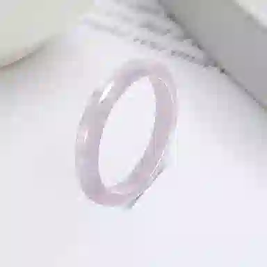 百利金 薰衣草紫 典雅大气复古民族风小众设计莹润冰透素圈闭口 水晶 玉石手镯 男女同款情侣款