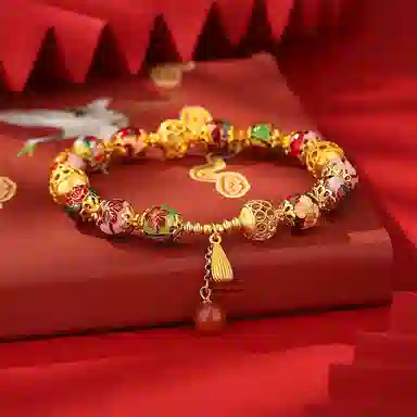 【S925银 24小时内发货】 百利金 十二生辰花 国潮复古新中式平安转运简约精致时尚百搭绣球转运珠手饰#好运 玛瑙 手串 男女同款情侣款